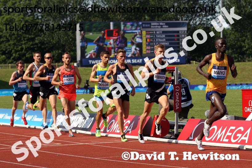 Mens 3000 metres, IAAF Diamond League, Birmingham. Photo: David T. Hewitson/Sports for All Pics